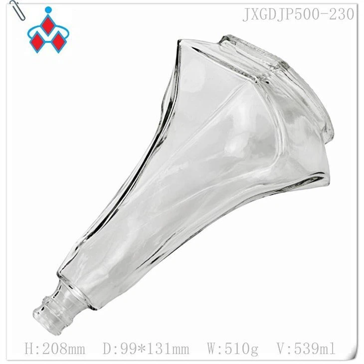 low price  Clear glass Brandy bottle 
