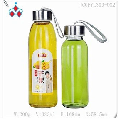 زجاج زجاجة عصير الفاكهة