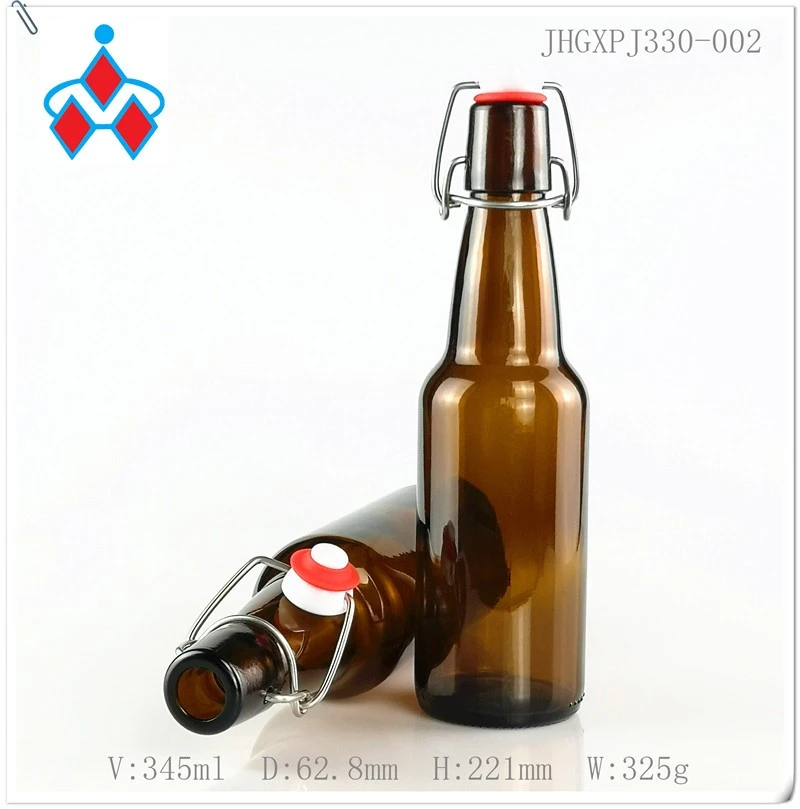 330ml Swing Top Amber Beer Glass Bottle
